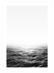 Siyah Beyaz Deniz Poster - Giclée Baskı