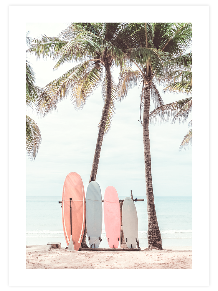 Sörf Tahtaları - Art Print