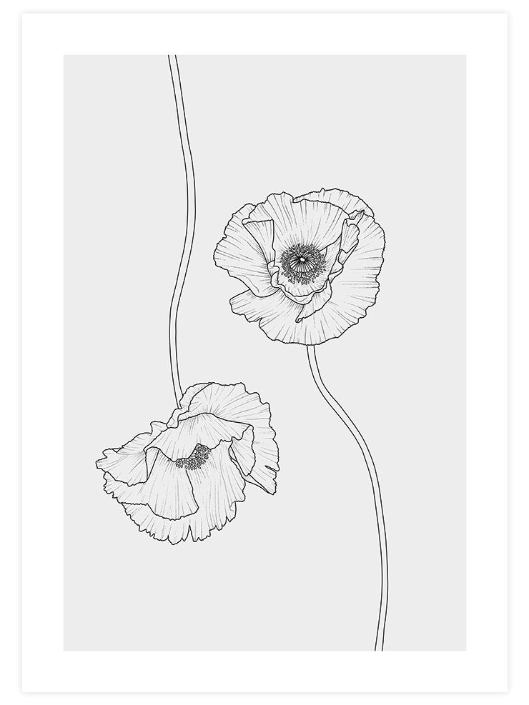 Soyut Çiçek - Art Print Ürün ana görseli