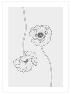Soyut Çiçek - Art Print