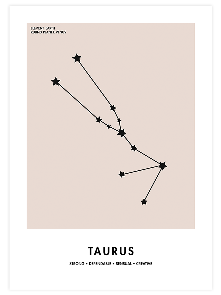 Boğa Burcu - Art Print