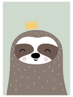 Tembel Hayvan Resmi - Art Print