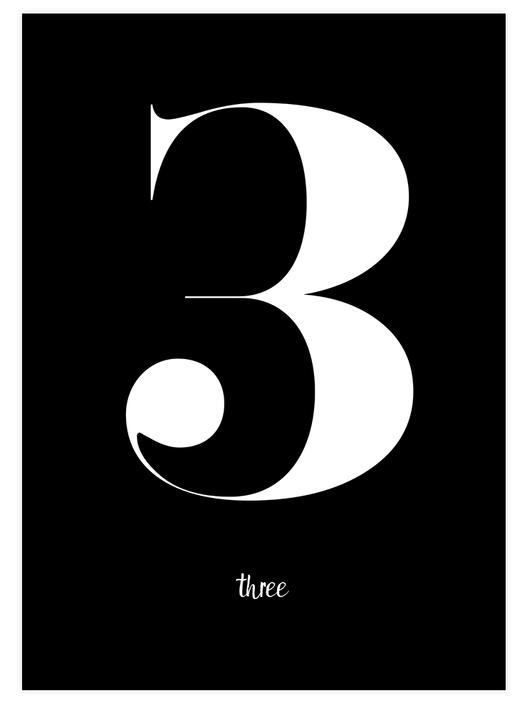 Three - Art Print Ürün ana görseli
