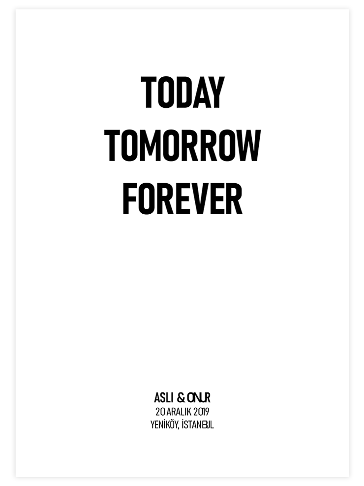 Forever Kişiye Özel - Art Print  Poster