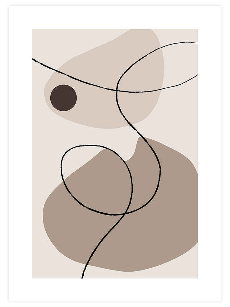 Trait Abstrait N4 - Art Print