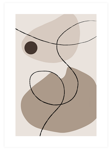 Trait Abstrait N4 - Art Print