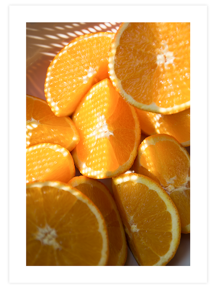 Portakal Dilimleri - Art Print