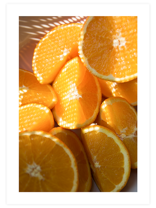 Portakal Dilimleri Poster - Giclée Baskı