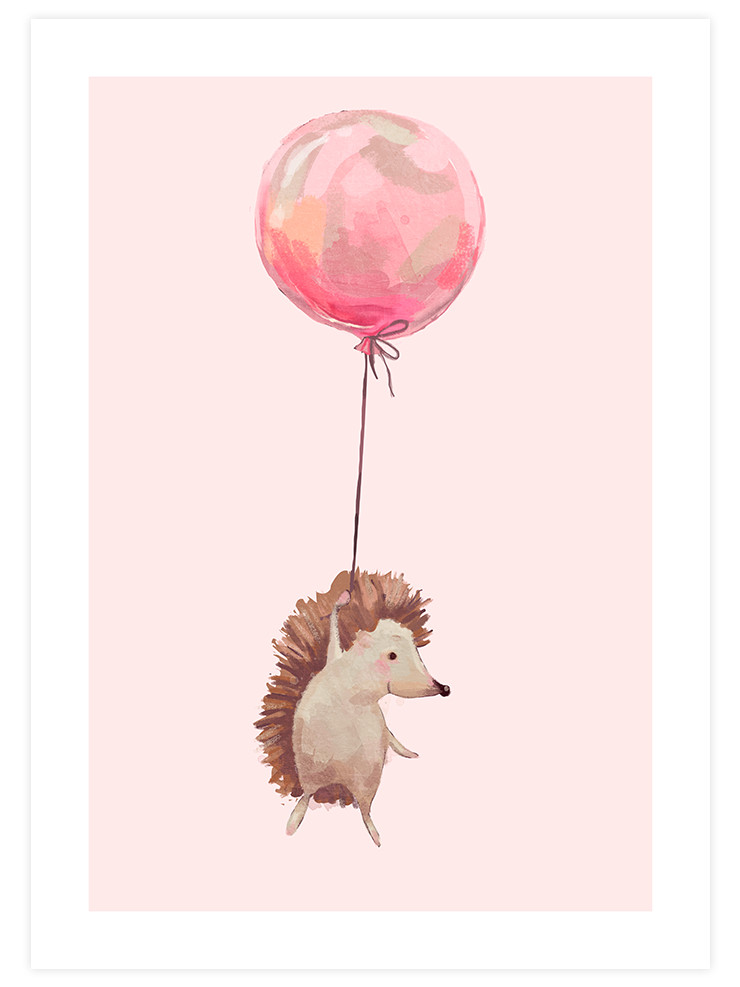 Uçan Kirpi - Art Print Ürün ana görseli