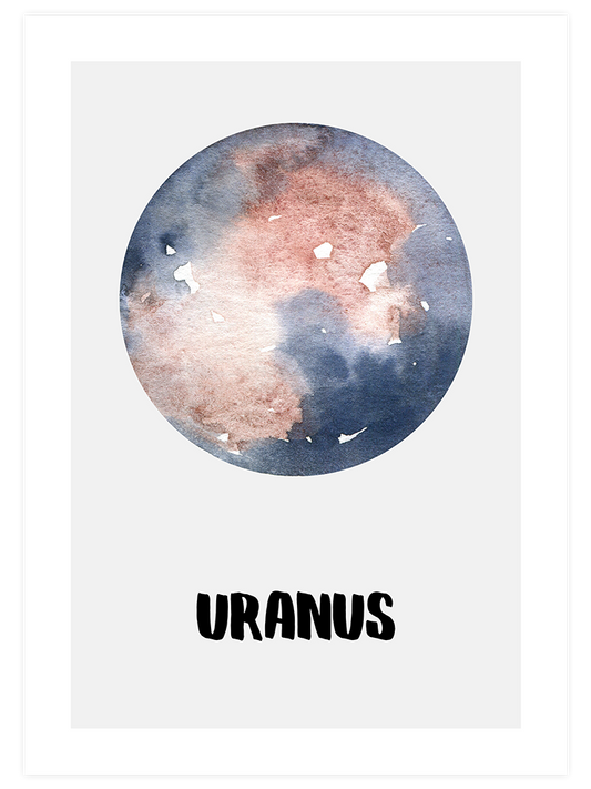 Uranus Poster - Giclée Baskı