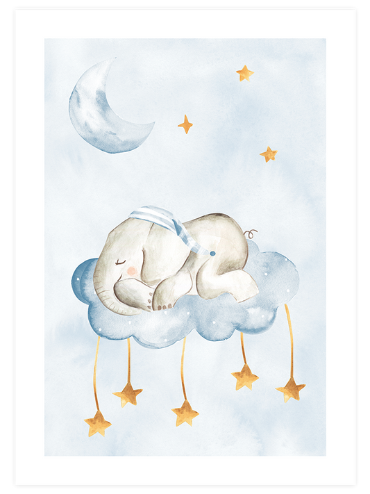 Uyuyan Fil - Art Print