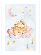 Uyuyan Zürafa - Art Print