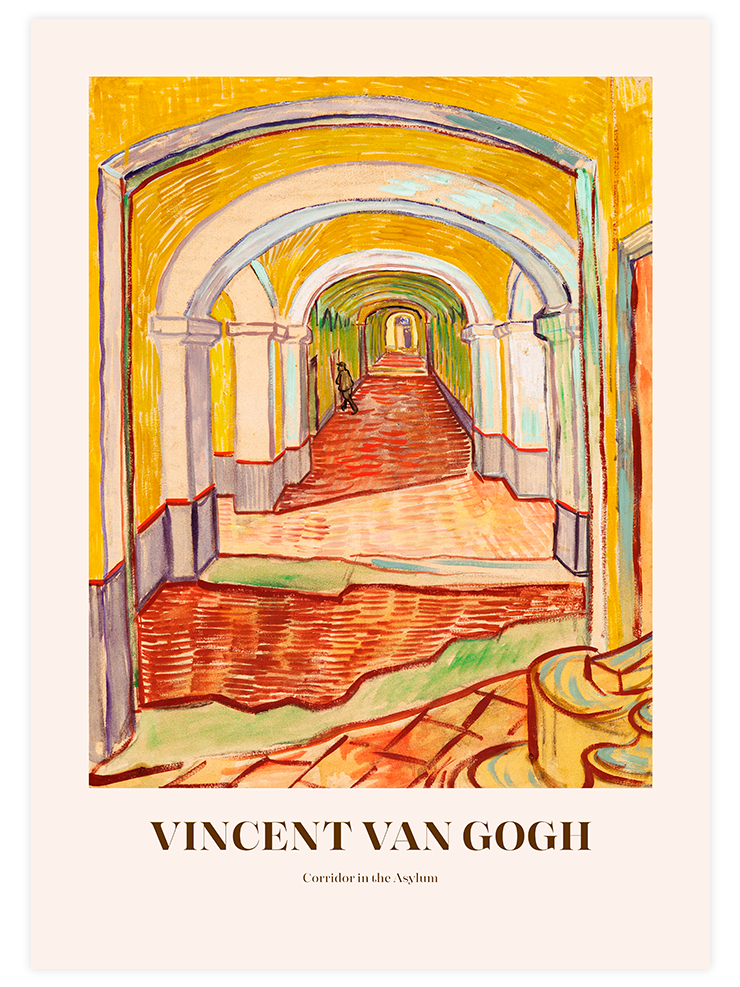 Van Gogh Corridor In The Asylum - Art Print