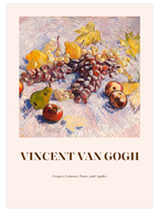 Van Gogh Grapes And Apples - Art Print