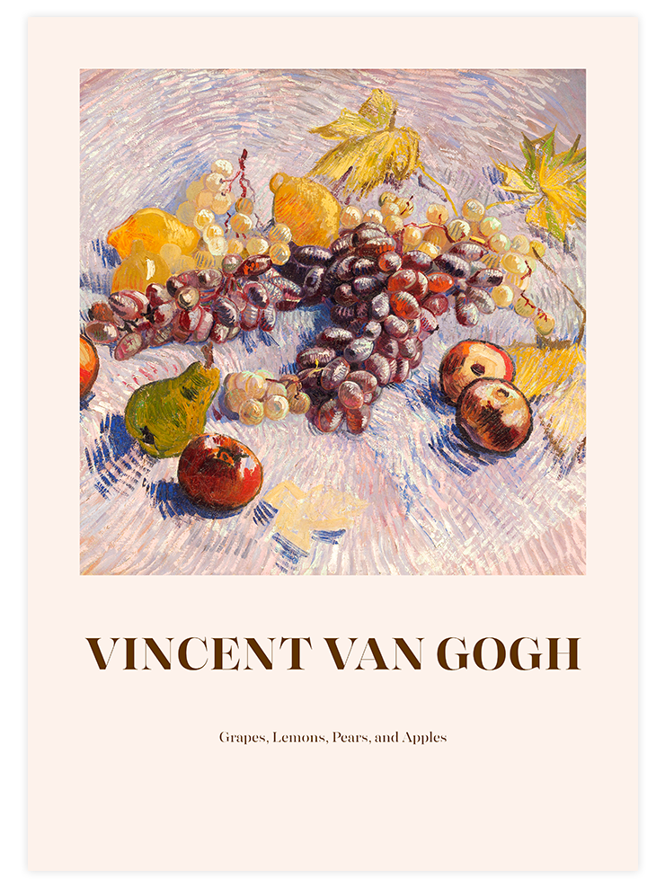Van Gogh Grapes And Apples - Art Print
