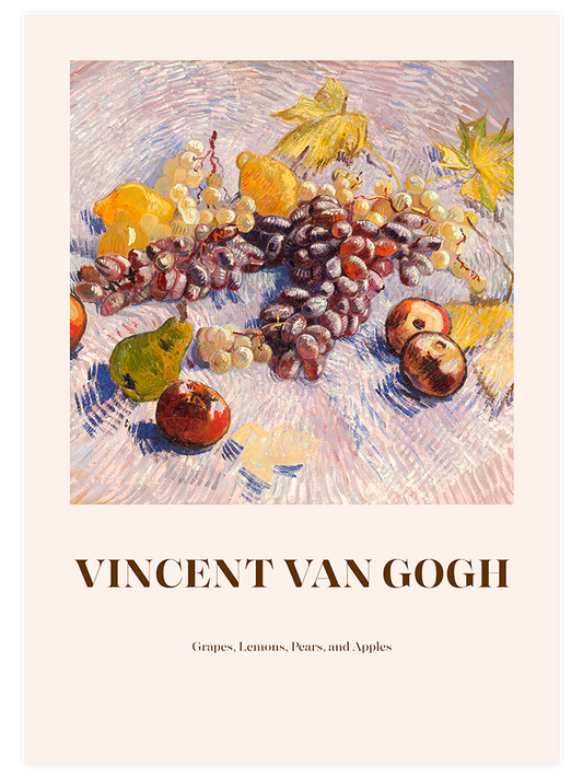 Van Gogh Grapes, Lemons, Pears And Apples - Fine Art Poster