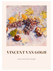 Van Gogh Grapes, Lemons, Pears And Apples Poster - Giclée Baskı