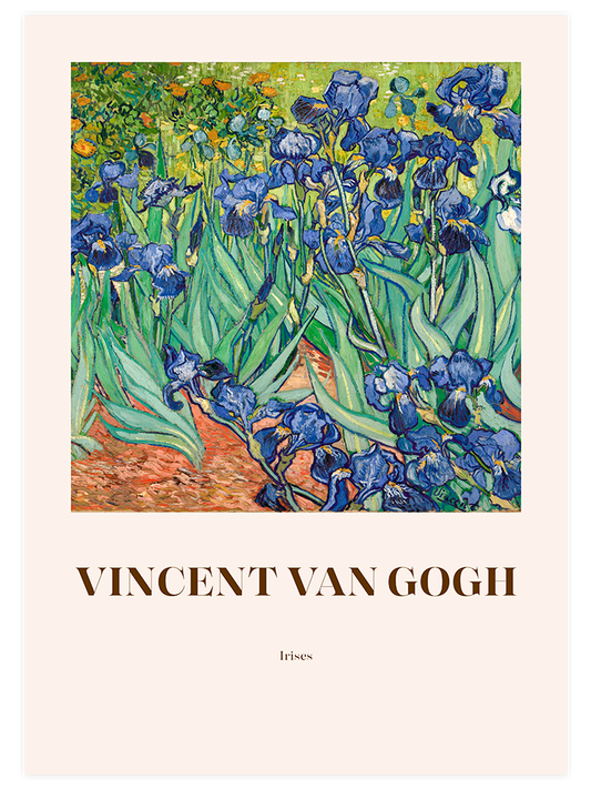 Van Gogh Irises - Fine Art Poster