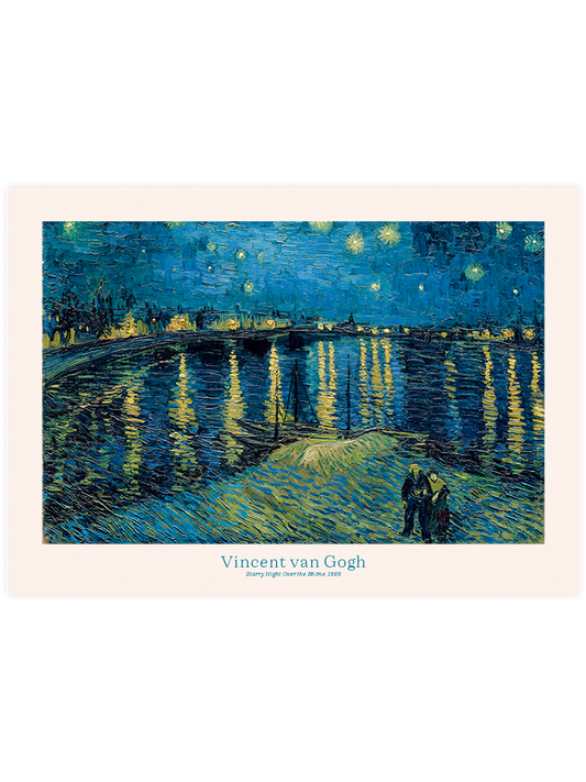 Van Gogh Starry Night Over The Rhone - Art Print