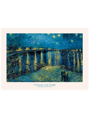 Van Gogh Starry Night Over The Rhone Poster - Giclée Baskı