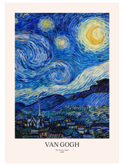 Van Gogh The Starry Night (Yıldızlı Gece) Poster - Giclée Baskı