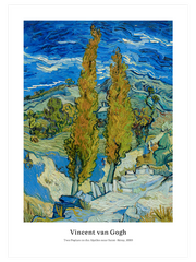 Van Gogh Two Poplars In The Alpilles - Fine Art Poster