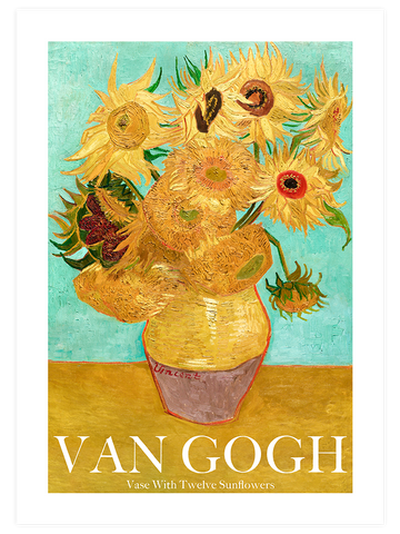 Van Gogh Vase With Twelve Sunflowers - Art Print
