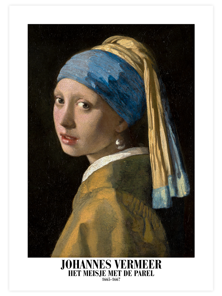 Vermeer İnci Küpeli Kız - Art Print