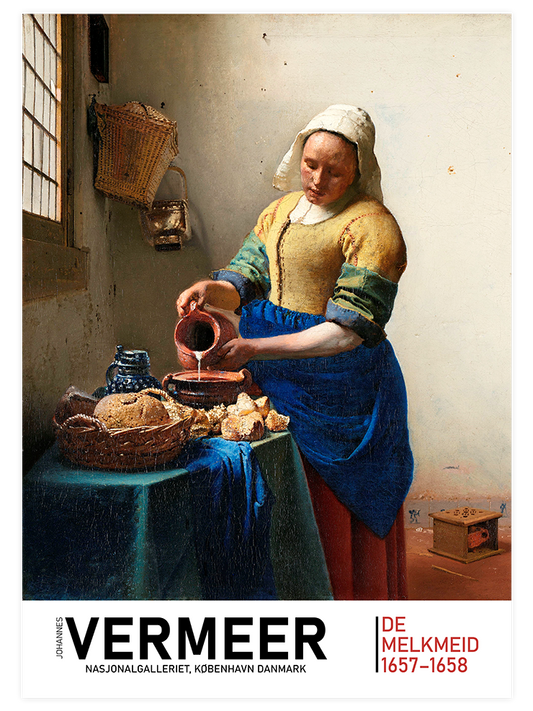 Vermeer The Milkmaid Afiş - Fine Art Poster