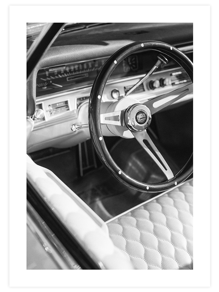 Vi̇ntage Araba - Art Print Fotoğraflar Poster