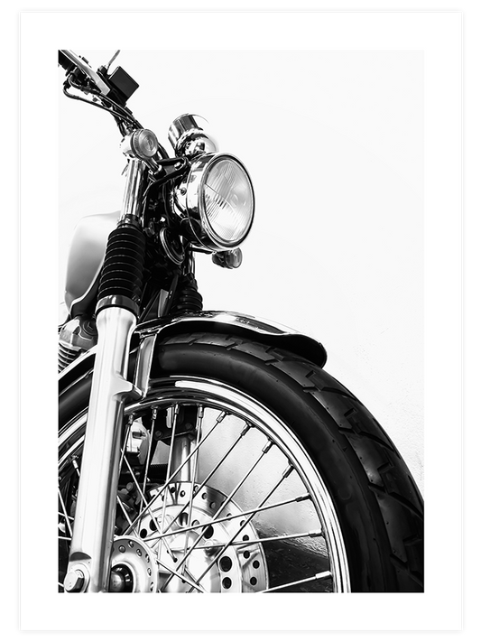 Vintage Motosiklet - Fine Art Poster