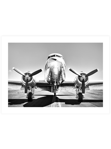 Vintage Uçak - Art Print