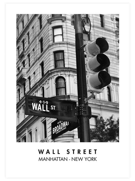 Wall Street Poster - Giclée Baskı