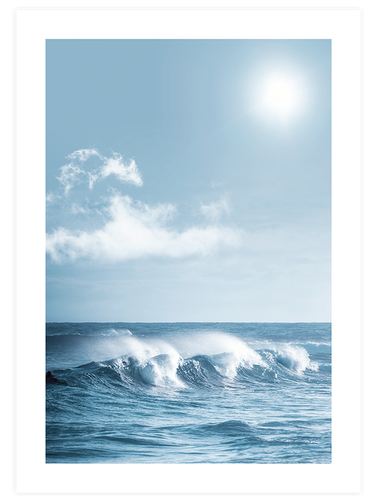 Waves Poster - Giclée Baskı