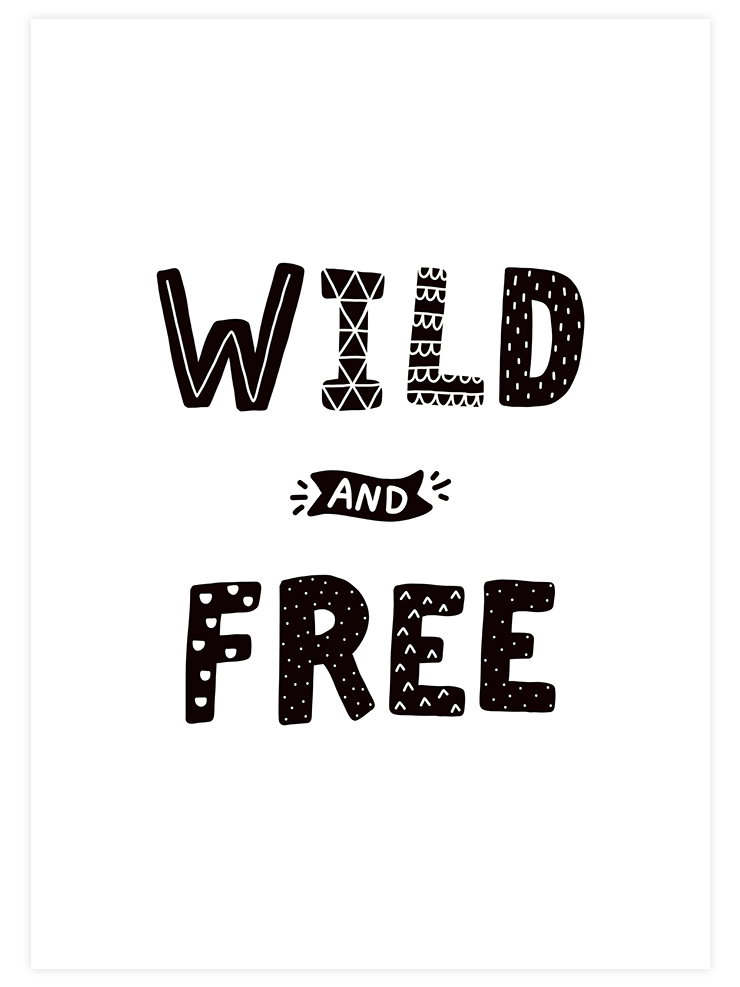 Wild Free - Art Print Ürün ana görseli