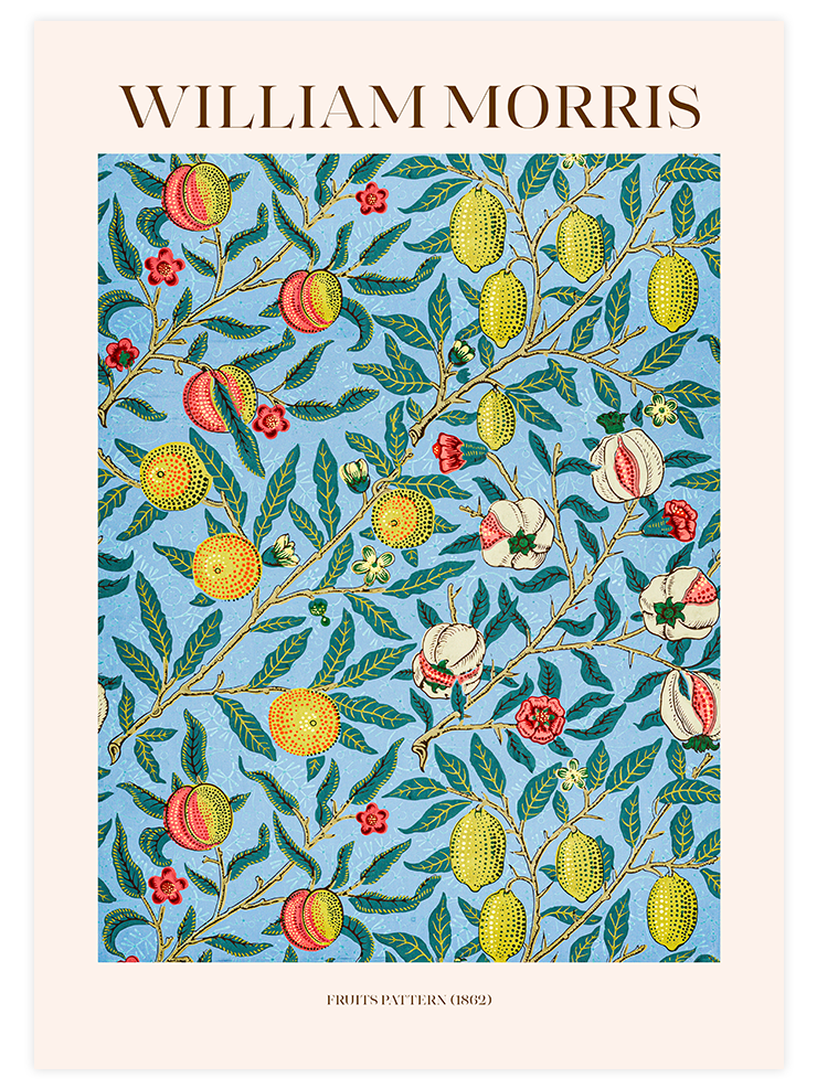 William Morris Fruits Pattern N2 - Art Print Ürün ana görseli