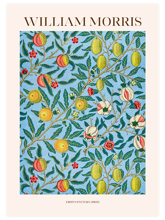 William Morris Fruits Pattern N2 Poster - Giclée Baskı