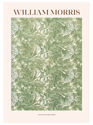William Morris Tulip Pattern - Art Print