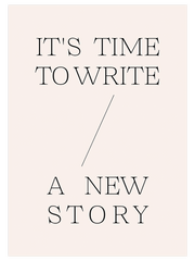Write A New Story - Fine Art Poster