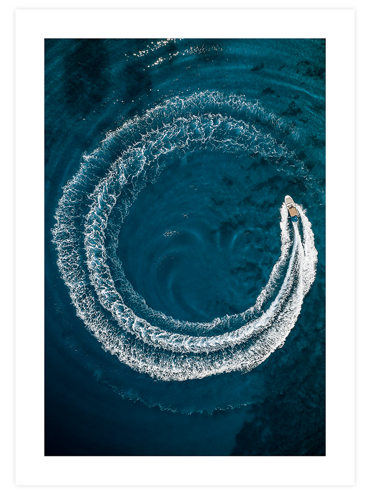 Yat Ve Deniz - Art Print Ürün ana görseli