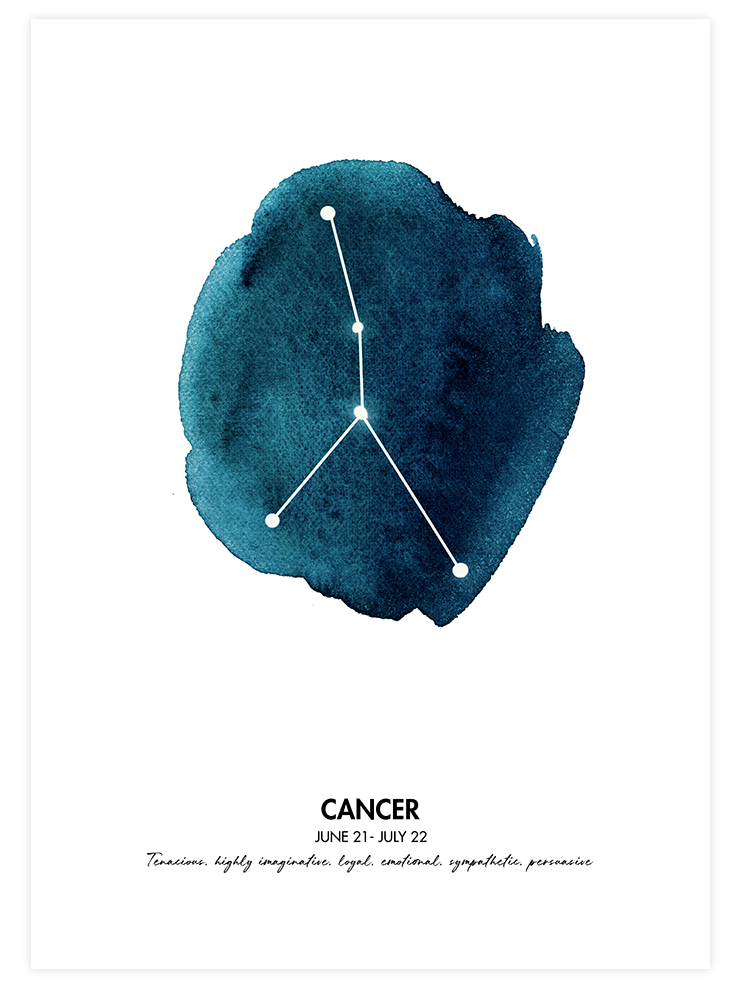 Yengeç Burcu - Art Print Çocuk Odası Poster