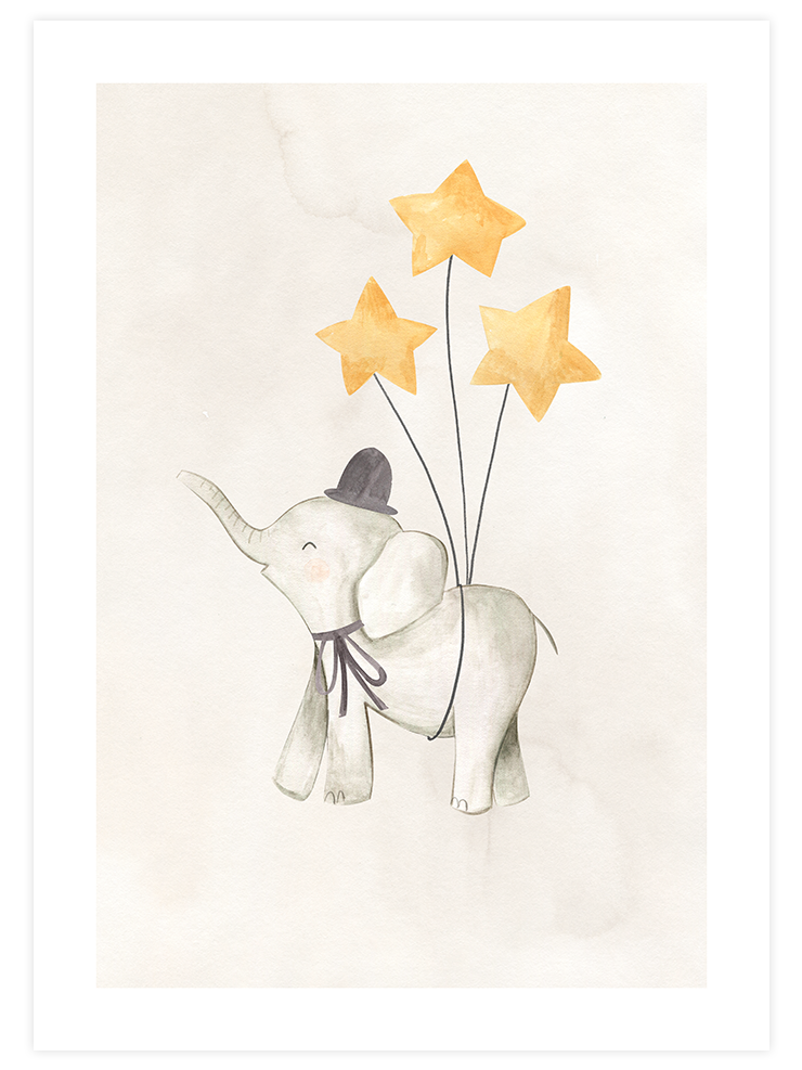 Yıldız Fil N2 - Art Print