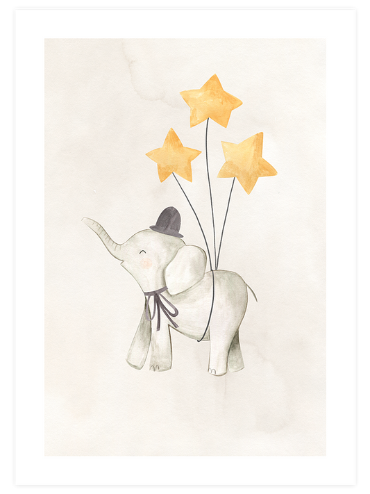 Yıldız Fil N2 - Art Print