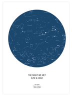 Yıldız Haritası N2 Kişiye Özel - Art Print