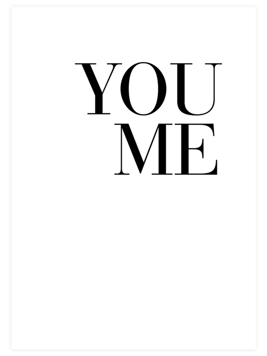 You Me Poster - Giclée Baskı