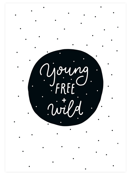Young Free Wild Poster - Giclée Baskı