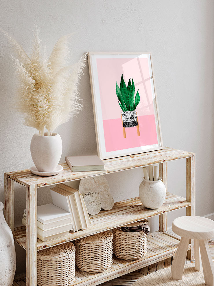 Puantiyeli Vazo N3 - Art Print