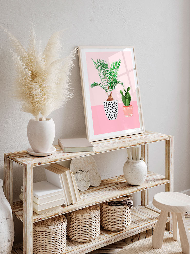 Puantiyeli Vazo N2 - Art Print Ürün ikincil görseli