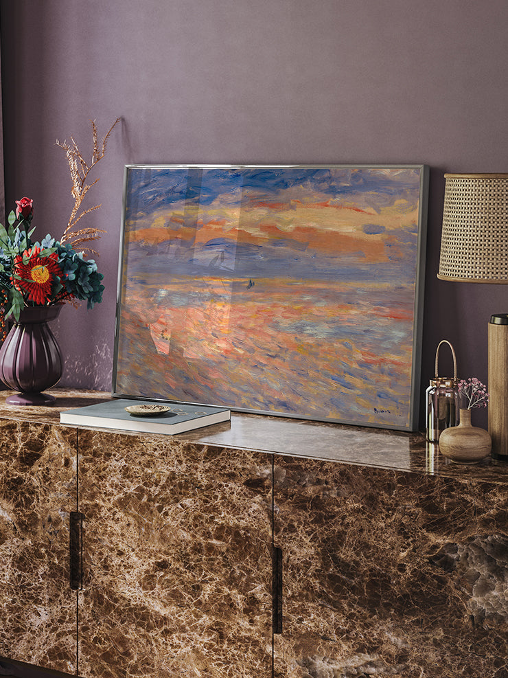 Pierre-Auguste Renoir Sunset - Art Print Ürün ikincil görseli