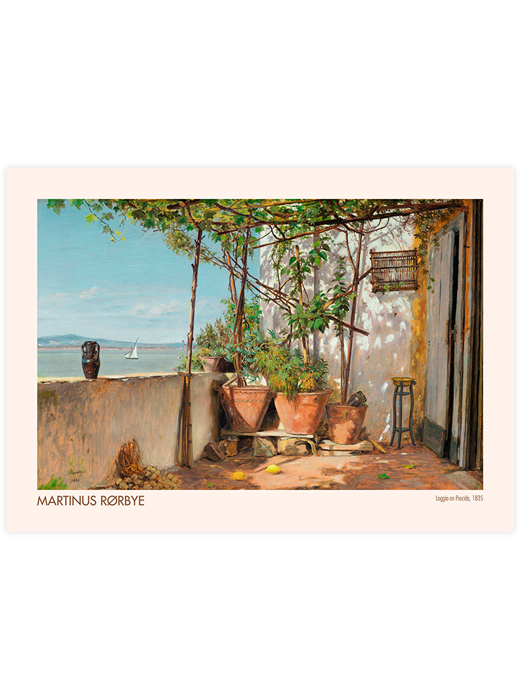 Martinus Rorbye Loggia on Procida - Art Print